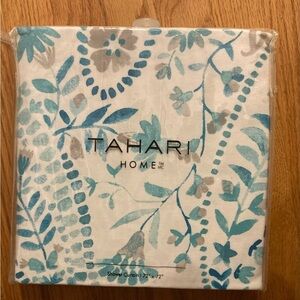 Tahari Shower Curtain Blue & Gray Floral NWT